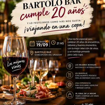 DEGUSTACION DE VINOS BARTOLO -CHAYANDO CONCEPCION DEL URUGUAY