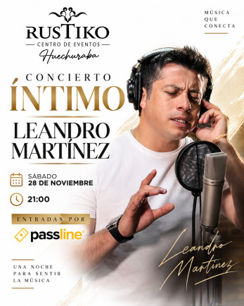 Concierto íntimo Leandro Martínez en Rustiko huechuraba