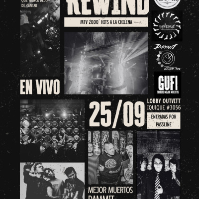 Afiche de 🎸 REWIND A LA CHILENA 🎸 | GUFI + Blink-182 + My Chemical Romance | Tributos en Vivo