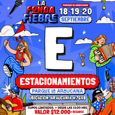 Estacionamiento - Domingo 20 de Septiembre, La Fonda Fiebre.