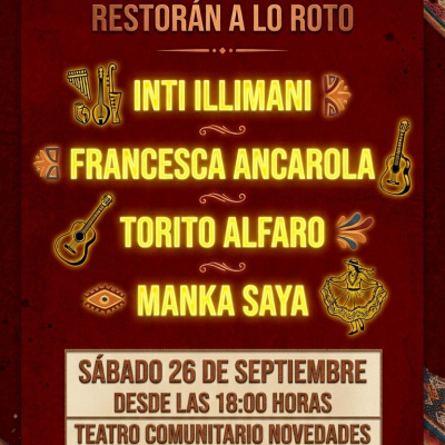 Homenaje a Luis Hernan Olivero un canto solidario por Restorán A Lo Roto.