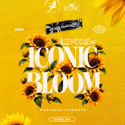 Afiche de Miércoles 23 ICONIC BLOOM