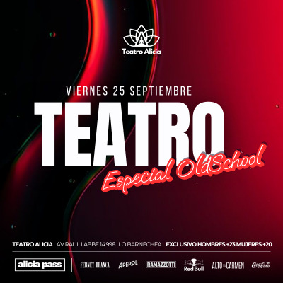 TEATRO ALICIA · VIERNES 25 Septiembre
