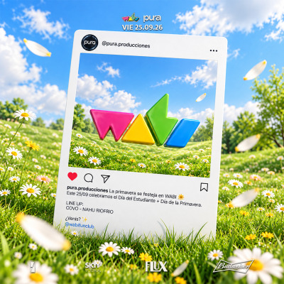 WABI Viernes 25/09 x Pura Producciones / UNCUYO - Día del estudiante y primavera