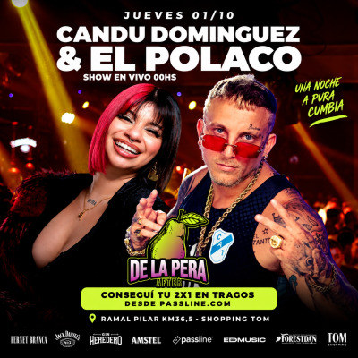 CANDU & EL POLACO   - EN AFTER DE LA PERA & ED MUSIC