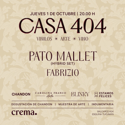 CASA 404 x PATO MALLET X FABRIZIO