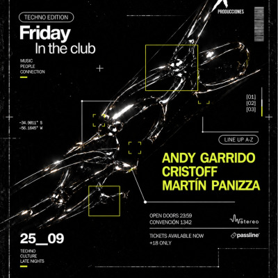 X PRODUCCIONES pres FRIDAY IN THE CLUB