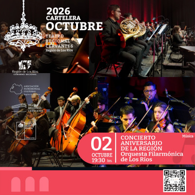 Concierto Aniversario de la Región: Orquesta Filarmónica de Los Ríos