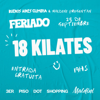 FERIADO 28/09 - Maldini - 18 Kilates