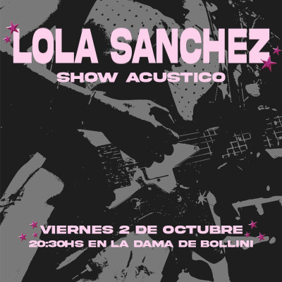 LOLA SANCHEZ | SHOW ACÚSTICO