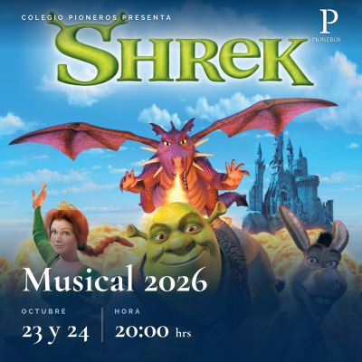 Musical Shrek Colegio Pioneros Chicureo