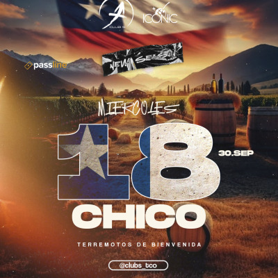 Miércoles 30  ICONIC 18 chico🇨🇱