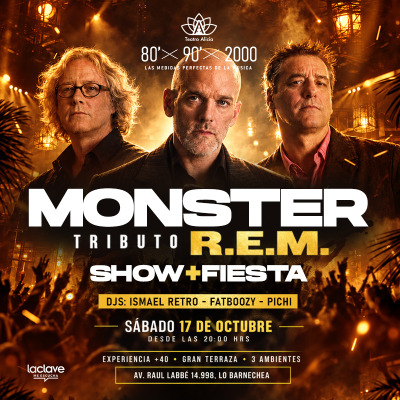 Las medidas perfectas de la musica 80s x 90s x 2000 - Show y Fiesta - Teatro Alicia