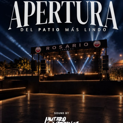 SAB 03.10 APERTURA DEL PATIO MÁS LINDO. ARTISTA INVITADO: ROZE
