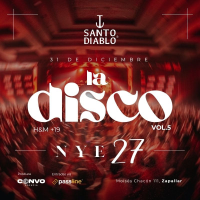 🪩 LA DISCO VOL.5  · AÑO NUEVO 2027 🎆· +19