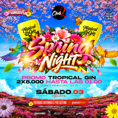 Spring Night - Sábado 3 de Octubre