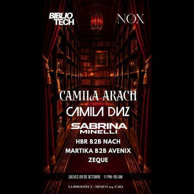 Jueves 8 de Octubre - BIBLIOTECH x NOX - La Biblioteca