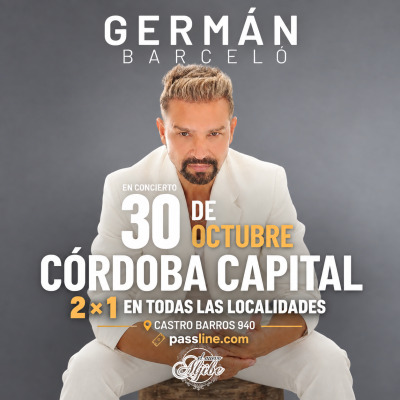 Germán Barceló en Córdoba Capital Tour 2026