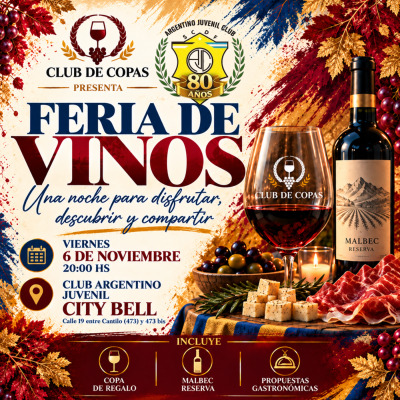 CLUB DE COPAS - FERIA DE VINOS - A BENEFICIO DE LOS CLUBES