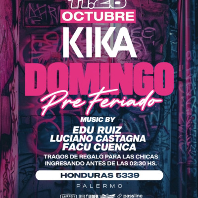 DOMINGO 11 DE OCTUBRE - KIKA CLUB