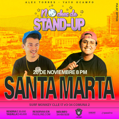NOCHES DE STAND-UP: SANTA MARTA 20.11.26
