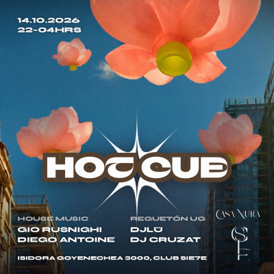 HOT CUE ! LA FIESTA DE LA MÚSICA. MIERCOLES 14/10 HOTEL W.