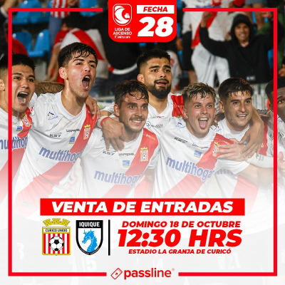 CAMPEONATO NACIONAL LIGA DE ASCENSO 2026 CURICO UNIDO VS  DEPORTES IQUIQUE