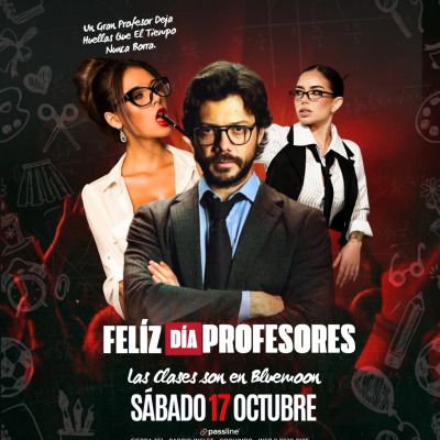 Feliz Día del Profesor 2026👩‍🏫📚👨🏻‍🏫 Las Clases son en Blue Moon📍
