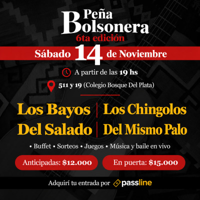 Peña Bolsonera-6ta edición