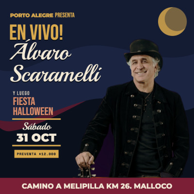 FIESTA HALLOWEEN + ÁLVARO SCARAMELLI EN VIVO