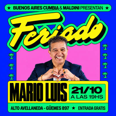 (21/10) FERIADO: MARIO LUIS en Maldini Avellaneda