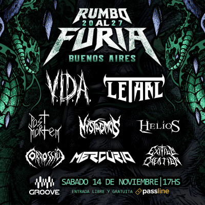 VIDA - RUMBO AL FURIA @ Groove 14.11.2026