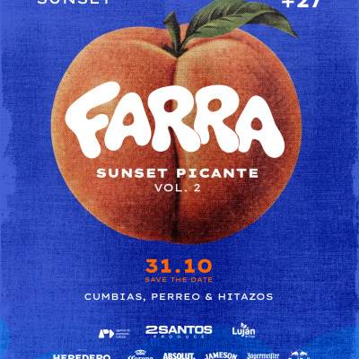 FARRA Sunset en Alma Hydra Lodge | Sábado 31/10