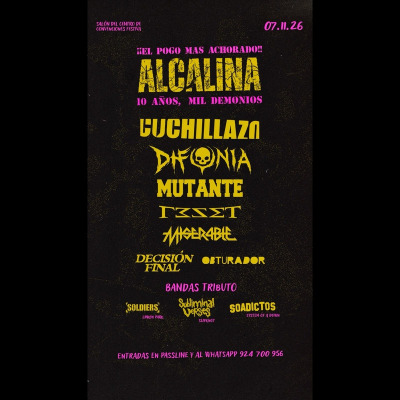 ALCALINA 10 AÑOS, MIL DEMONIOS