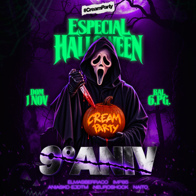 01.11 | CREAMPARTY 9º ANIV - ESPECIAL HALLOWEEN @ ZWAN, PG.
