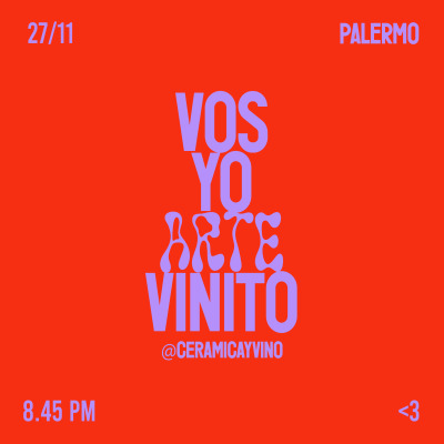 ★ CERAMICA Y VINO 27/11 ★