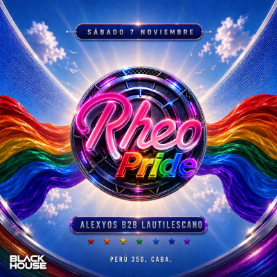 RHEO 🏳️‍🌈 PRIDE MODE 🏳️‍🌈 • Sábado 07/11