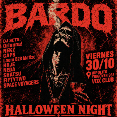 HALLOWEEEN NIGHT BARDO VIERNES 30 OCT EN VOX CLUB