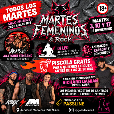 Martes Femeninos & Rock