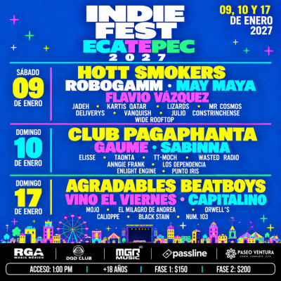 INDIE FEST ECATEPEC 2027 - 09 DE ENERO