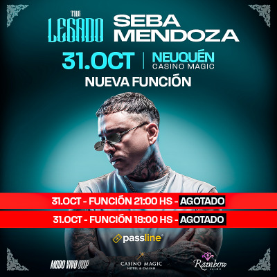 Seba Mendoza - Legado Tour- 2° funcion / Casino Magic Neuquen