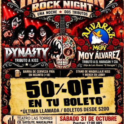 DYNASTY:TRIBUTO A KISS + MOY ÁLVAREZ:TRIBUTO A EL HARAGÁN Y CIA.
