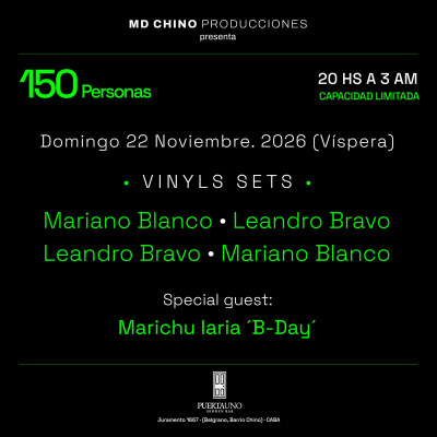 150.PERSONAS.DOMINGO.22.NOVIEMBRE.2026