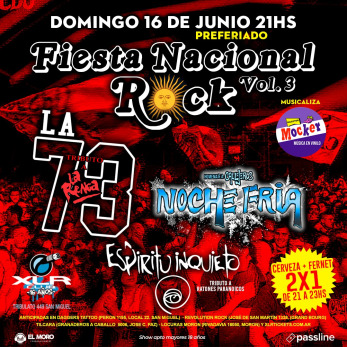 16/6 Fiesta Nacional Rock Vol.3 | XLR Club