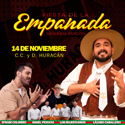 🥟 2.ª Fiesta de la Empanada – Lázaro Caballero en vivo