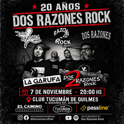 2 Razones \20 Años\ junto a La Garufa
