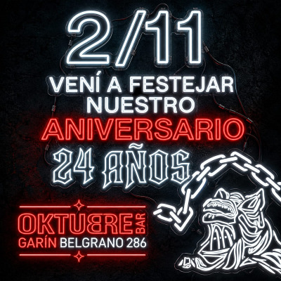 24 aniversario de Oktubre Bar
