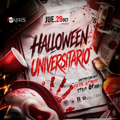 29 OCT HALLOWEEN UNIVERSITARIO