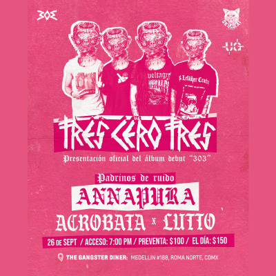 303, Annapura, Acróbata, Lutto en Gangster Diner