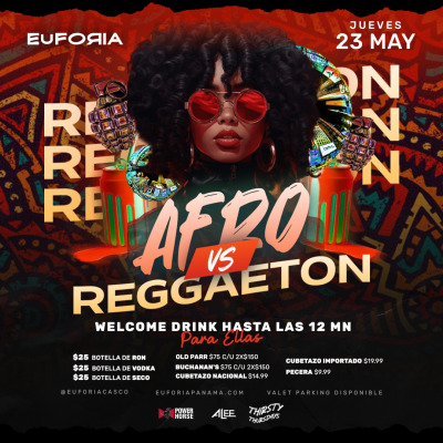 AFRO VS  reggaeton jueves de euforia